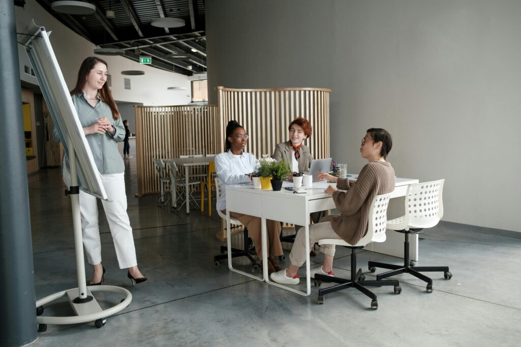 Women on a Meeting in an Office